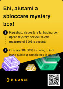 Invita amici Guadagna mystery box Condividi 600.000$ in Crypto